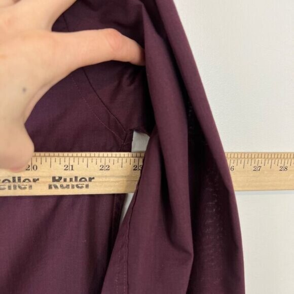 Joseph & Feiss Men's Size 15 1/2 34/35 Plum Purple Long Sleeve Dress Shirt - Picture 5 of 10